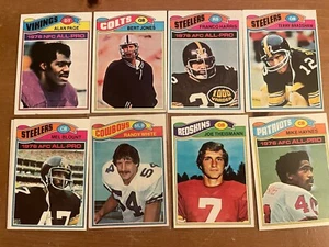 1977 Topps Football Lot of 19: Bradshaw LC Greenwood Csonka Blount - Bild 1 von 3