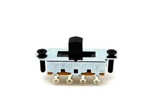 SWITCHCRAFT BLACK 3 WAY SLIDE SWITCH ON-OFF-ON / ON-ON-ON FOR FENDER MUSTANG - Picture 1 of 1