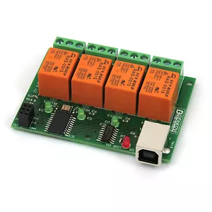 USB 4 Canaux Carte Relais/relays - 220V / USB relay board - v2 - Picture 1 of 1