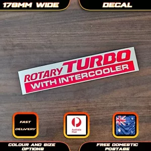 Rotary Turbo II 2 FC RX7 Intercooler Style Sticker Decal Fits Mazda JDM Series 4 - Picture 1 of 5