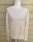NWT Ann Taylor LOFT Cream vanilla women's open knit sweater pullover XL