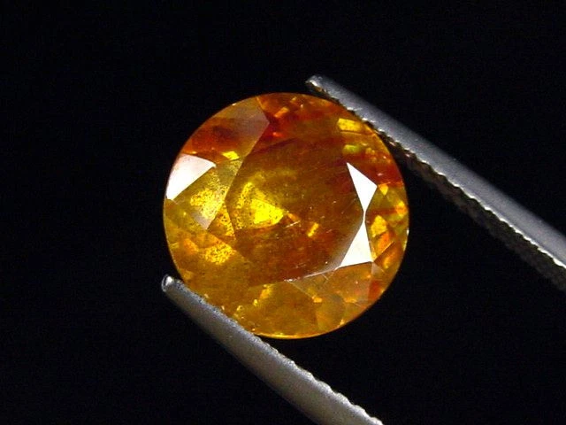 Sphalerit Zinkblende / Sphalerite 4,57 Ct. Rund Spanien (4318t) - Bild 1 von 1