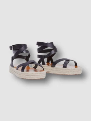 $590 Isabel Marant Women's Black Melyz Leather Flatform Sandals Shoes EU 36/US 6 - Image 1 of 4