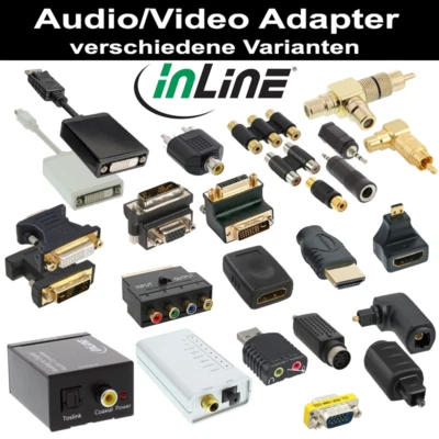 InLine Video Adapter versch. Arten Displayport USB DVI Gender-Changer VGA HDMI S