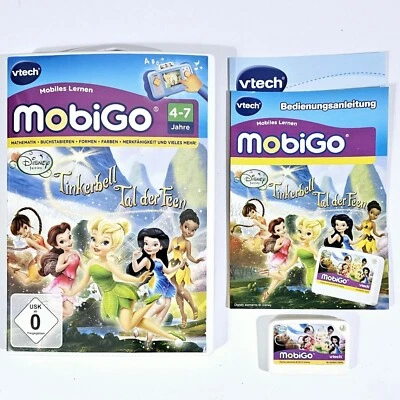 vtech Disney Fairies MOBIGO Lernspiel TINKERBELL dt. Lesen Rechnen Formen Farben - Bild 1 von 2