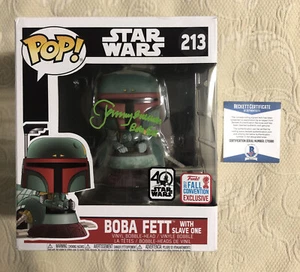 Jeremy Bulloch Signed Autographed Boba Fett Slave One Funko Pop BECKETT COA 4 - Photo 1/6