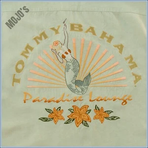 Camisa de campamento de seda Tommy Bahama "Paradise Lounge" para hombre talla L (48") verde menta - Imagen 1 de 10