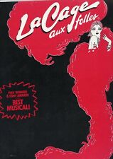 1984 LaCage Aux Folles-Program-6 Tony Awards For Best Musical-Music