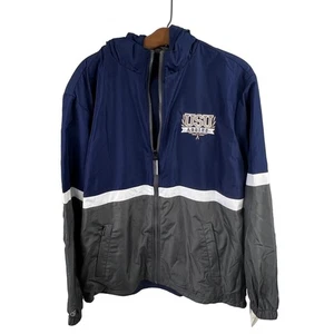 Holloway Reversible Aggies Jacket Size Large Navy Gray Turnabout - Picture 1 of 11