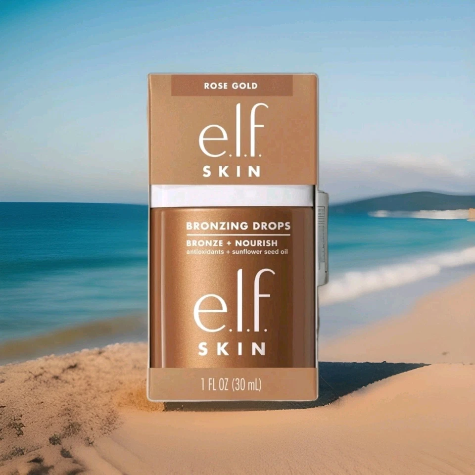 2 X  e.l.f. SKIN Bronzing Drops ❤️ ROSE GOLD liquid bronz🔥 - Image 1 of 3