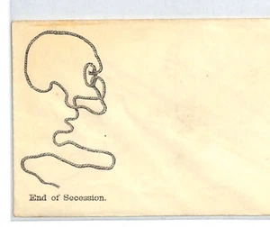 US CIVIL WAR Stationery Illustrated NOSE Caricature *END OF SECESSION* XT224 - Bild 1 von 14
