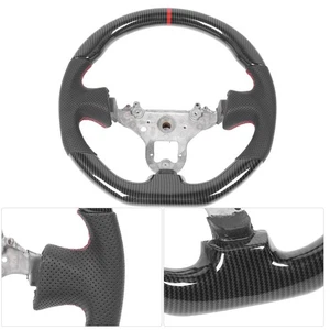 Carbon Fiber Look Steering Wheel Comfortable Grip Hydro Dip Steering Wheel° - Picture 1 of 23