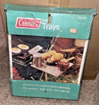 Vintage NOS Coleman Chef Trays, Part #413-731 (One Pair Sealed) - Image 1 of 2