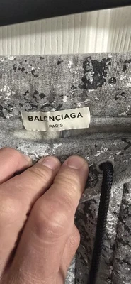 Balenciaga Paint Splatter 运动裤 - 灰色 — 第 1/4 张图片