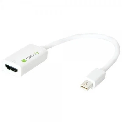 Techly Adattatore Mini DisplayPort (Thunderbolt) 1.2 / HDMI 15cm Bianco - Immagine 1 di 3