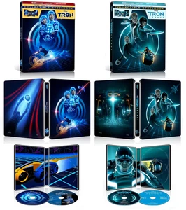 Tron Legacy & Tron 4K Collectible Steelbook Edition Blu-Ray + Digital "Presale" - Picture 1 of 7