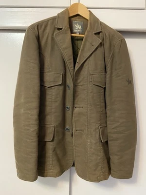 Spiewak Military Jacket Mens S Green Field Parka Aged Cotton Quilted Thinsulate - Image 1 of 4