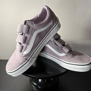 Vans Old Skool Skate Shoes Sneaker Lavender White Womens 8 Mens 6.5 Suede Canvas - Picture 1 of 7