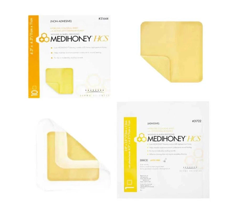 Hoja HCS Medihoney No Adhesiva 4.3" X 4.3", 31644, Lote de 10 Caja Abierta Foto 1 de 1