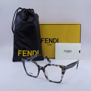 Fendi FE50002I 056 Coloured Havana 52mm Eyeglasses New Authentic - Picture 1 of 7