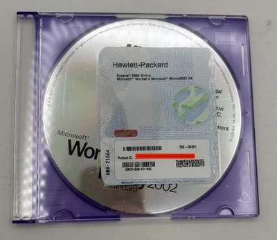 Microsoft Works and Money 2002 CD-ROM Software Disk - Image 1 of 4