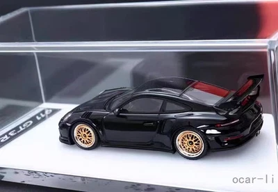 Salón del coche 1/64 Porsche 911 GT3 RS "Gui A Custom" resina - carbono mate BBS negro Foto 1 de 4
