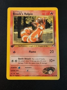 JCC Pokémon Brock's Vulpix Gimnasio Héroes 1ª Edición Carta Común 73/132 - Imagen 1 de 2