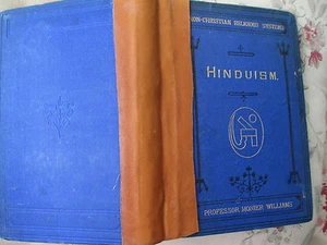 1877 1st. Edition HINDUISM by ProfessorMonier Williams- Fold out MAP of India - Bild 1 von 7