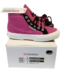 SUPERGA High Top Sneaker Canva Sneaker Damen Mädchen violett Größe EU 35 UK 2,5 - Bild 1 von 8