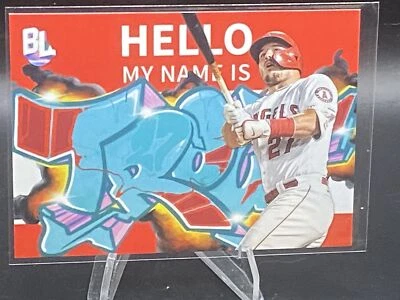 2023 Topps Big League #RC-2 Mike Trout Roll Call Wildstyle Edition - Image 1 of 2