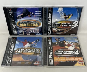 Tony Hawks Pro Skater 1, 2, 3, 4 - Sony PlayStation 1 PS1 Lot (READ DESCRIPTION) - Picture 1 of 24