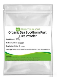 Organic Sea Buckthorn Fruit Juice Powder 250g - Picture 1 of 3