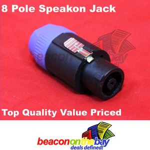 8 Pole Speakon Jack 8-Pole Connector 8 Contacts Speakon Jack Plug - Picture 1 of 3