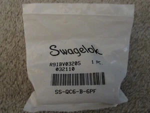 Swagelok SS-QC6-B-6PF Steel Instrumentation Quick Connect Body - Picture 1 of 2