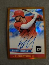2018 Donruss Optic Rated Retro 1984 Signatures Bronze JP Crawford Rookie Auto RC
