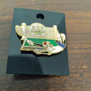 Tennis Olympic Pin ~ Atlanta 1996 ~ Sylvester the Cat Looney Tunes by HoHo NYC - Picture 1 of 3
