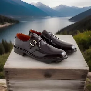 NOS ALDEN 955 Horween Shell Cordovan monk-strap dress shoes US 8.5 B/D - Picture 1 of 11
