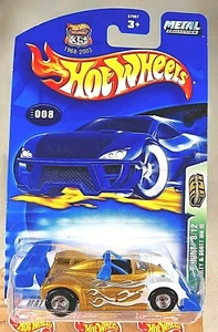 2003 Hot Wheels #8 Treasure Hunt 8/12 RILEY & SCOTT MK III Gold w/RealRidersDDSp - Picture 1 of 5