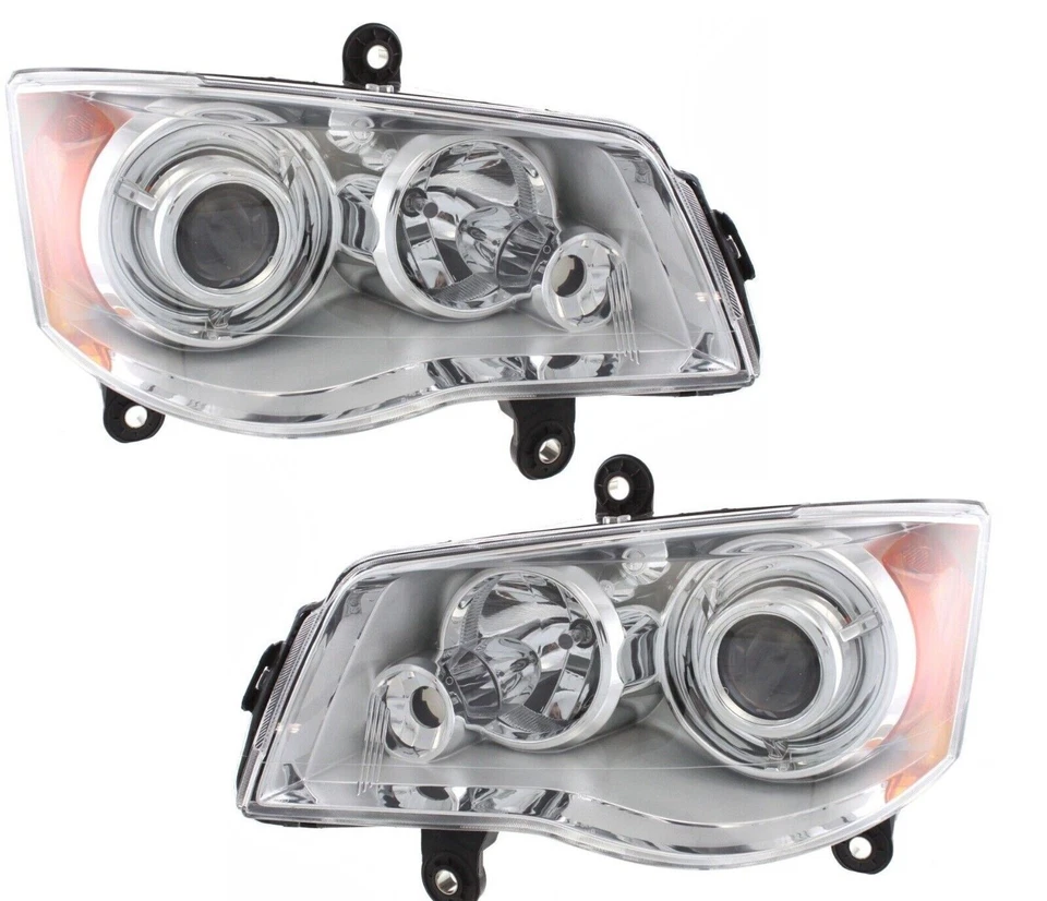 Fits 08-16 Chrysler Town & Country Headlights Headlamps HID Pair Set - Image 1 of 1