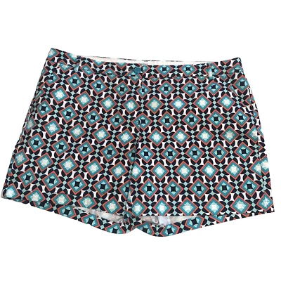 Pantalones Cortos Crown & Ivy Curvy Azul Marino/Coral/Verde azulado Talla 22W Foto 1 de 4