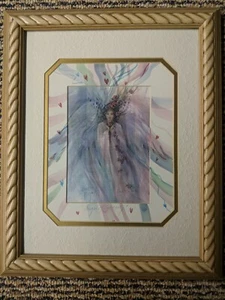 Carolyn Utigard Thomas "Angel of serenity" Aquarelldruck 1995 signiert - Bild 1 von 5