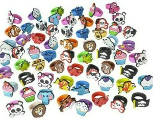 12 Kids Rubber Rings Fun Party Favor Toys Birthday Teachers Gifts Prizes - Picture 1 of 1