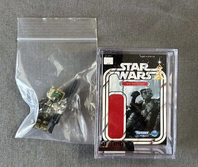 Cantina Customs 41st Elite Trooper Mini figure Holder With Minifig. Not Lego. - Image 1 of 1