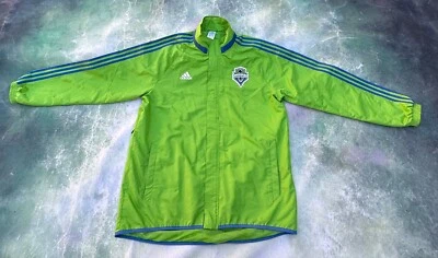 Adidas MLS Seattle Sounder FC Men's Full Zip Jacket Size XL. - Image 1 of 4