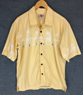 Hilo Hattie Hawaiian Shirt Men's L Large Short Sleeve Floral Hula Casual Cotton - Image 1 of 4