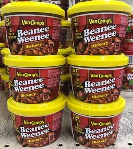 6 SCHÜSSELN VanCamp's Beanee Weenee Hickory Geschmack erhitzen und essen 7,25 Oz. - Bild 1 von 5