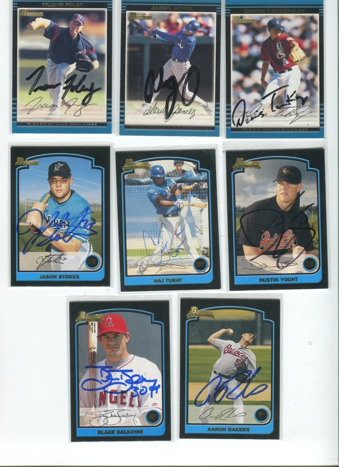 2002 2003 Bowman & BDPP Autographed Hand Signed Cards Your Choice You Pick - Image 1 of 1