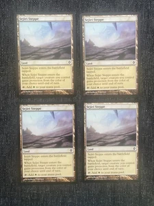 4x Sejiri Steppe casi nuevo-como nuevo, inglés Worldwake Magic The Gathering - Imagen 1 de 2