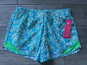 LILLY PULITZER OCEAN TRAIL SHORT, TURQUOISE OASIS, OUTTA LINE, NWT - Picture 1 of 2
