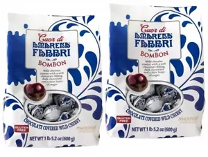 2-PACK Cuor Di Amarena Fabbri Bombon Chocolate Covered Wild Cherry 21.2 Oz each - Picture 1 of 6